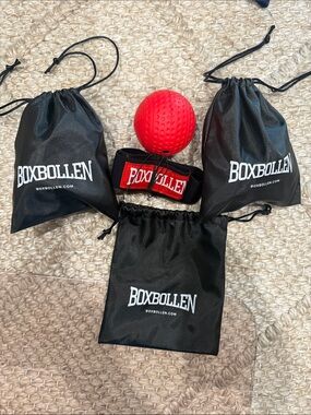 Boxbollen Resistance Ball Set with Red Training Ball -3